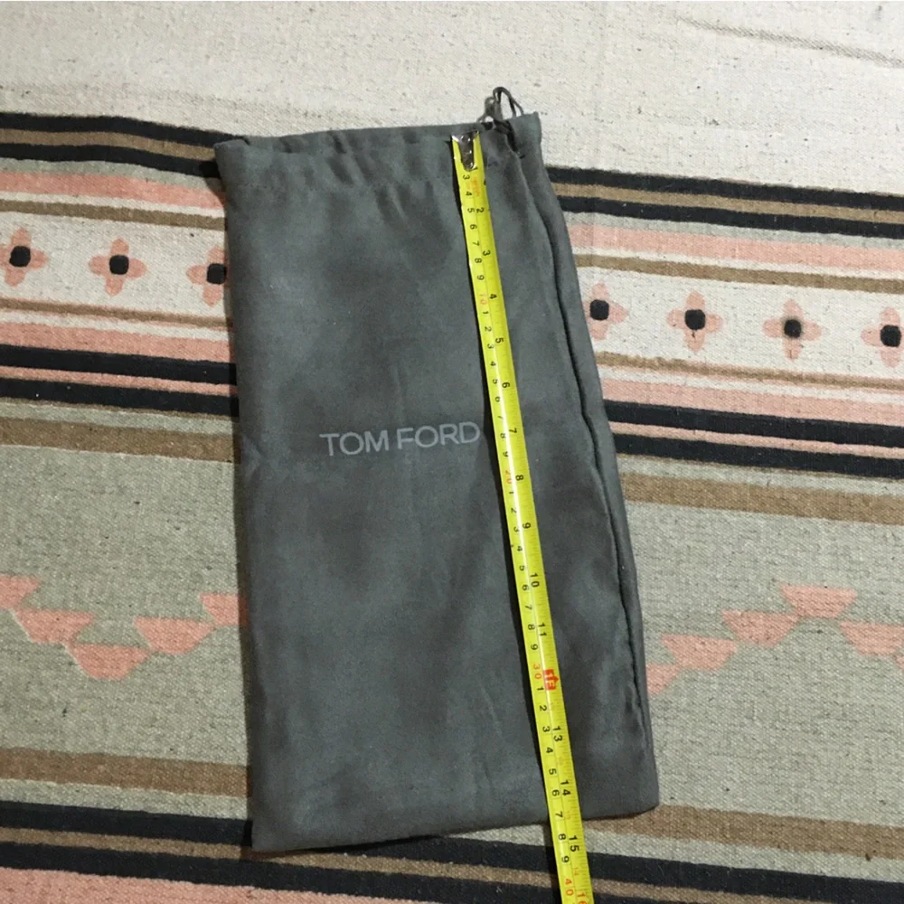 Tom Ford Soft Dark grey Dustbag bundle small 14” x 8” soft material travel